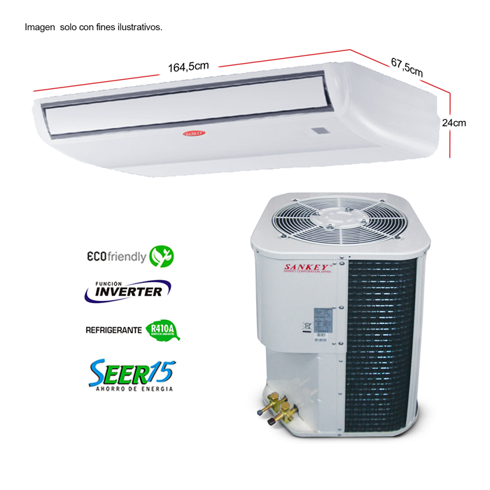 Aire acondicionado EK60INV11 Sankey piso/techo de 60.000 BTU