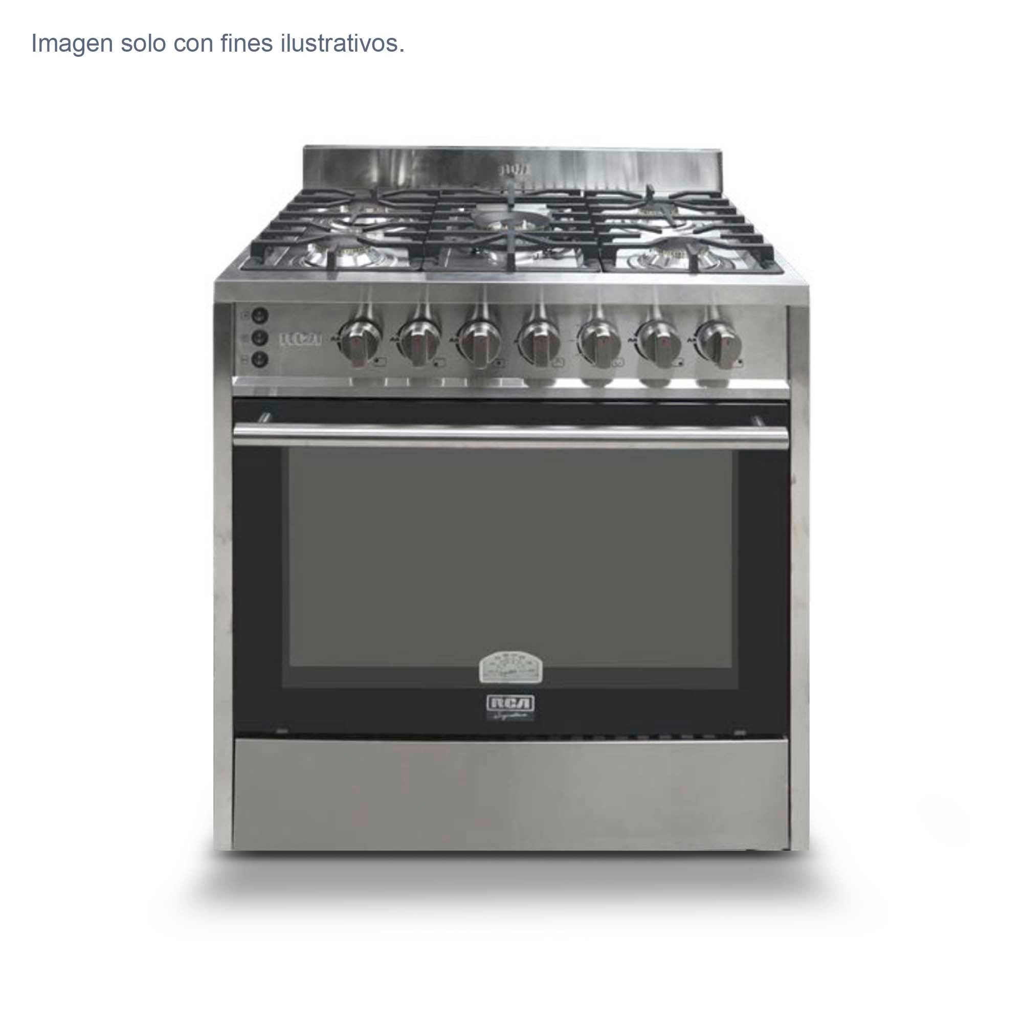 Estufa de 30” RCCC800 5 quemadores acero inoxidable a gas RCA