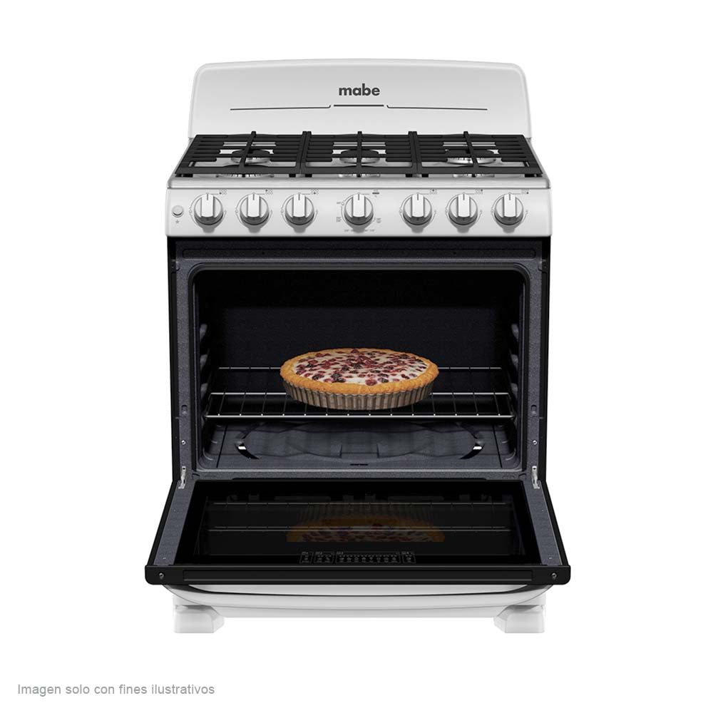 Estufa a gas 30" CEM7641BSIS2 Mabe color gris