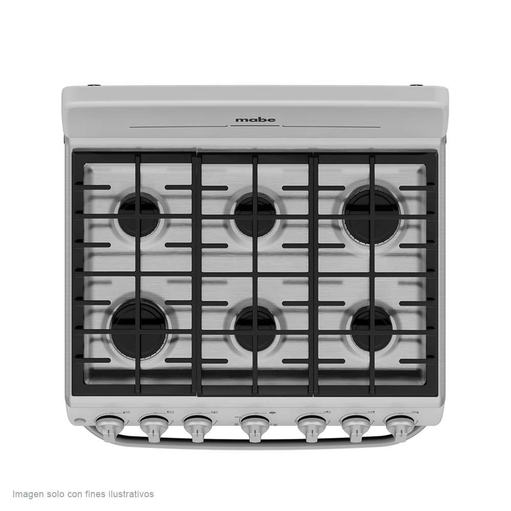 Estufa a gas 30" CEM7641BSIS2 Mabe color gris