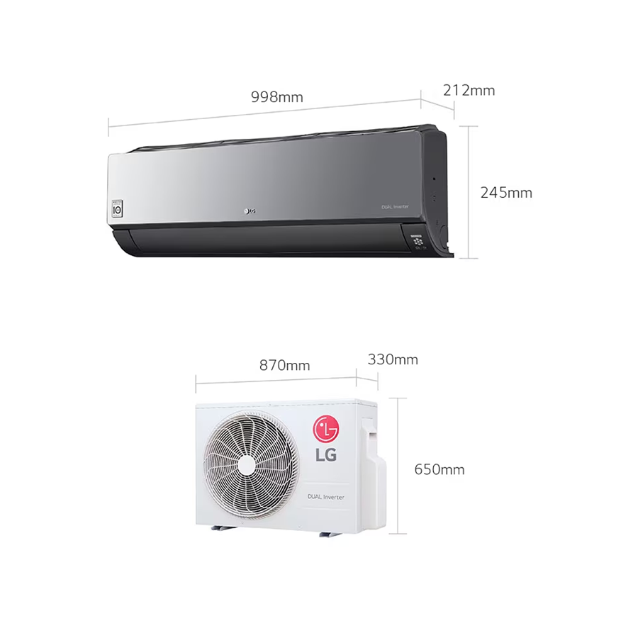 Aire acondicionado LG inverter de 24000BTU VR242C7 con Wi-Fi (ThinQ™ App)