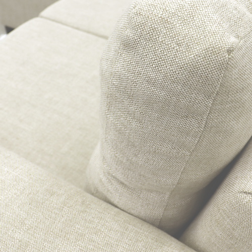 Sofá modular modelo turqueza, estructura de madera y tapizado en tela chenille