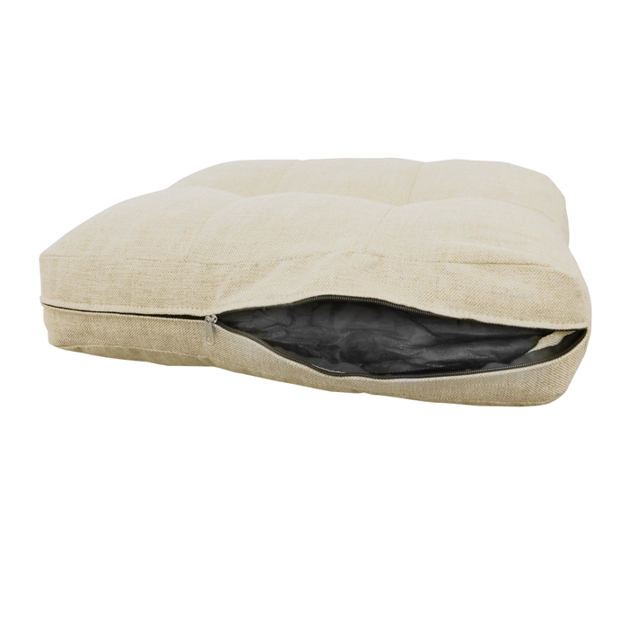 Sofá modular modelo turqueza, estructura de madera y tapizado en tela chenille