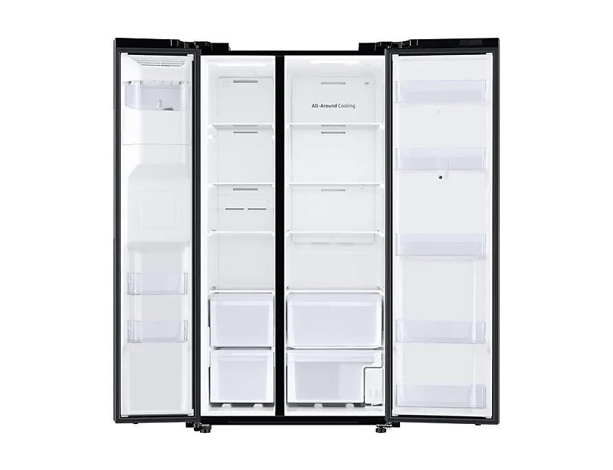 Refrigeradora Samsung 27 pie cúbicos Side by Side  RS27T5561B1/AP silver  family hub fam