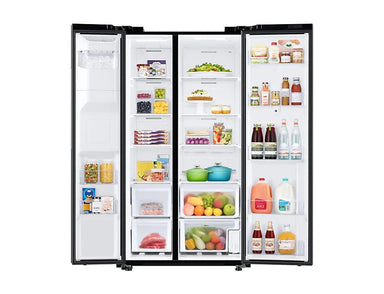 Refrigeradora Samsung 27 pie cúbicos Side by Side  RS27T5561B1/AP silver  family hub fam