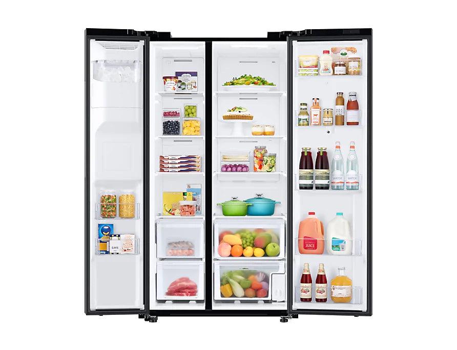 Refrigeradora Samsung 27 pie cúbicos Side by Side  RS27T5561B1/AP silver  family hub fam