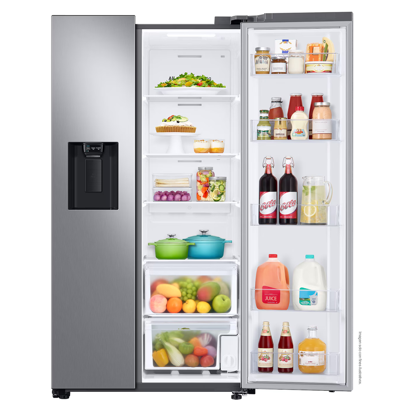 Refrigeradora 28pc RS27T5200S9/AP side by side Samsung, color silver