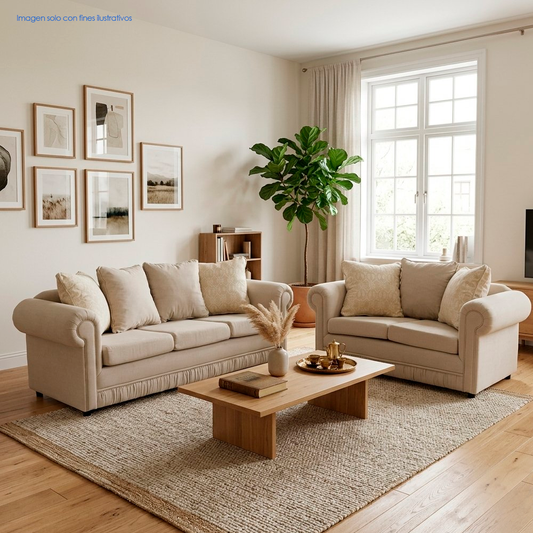 Juego de sala, sofá + loveseat modelo ebony