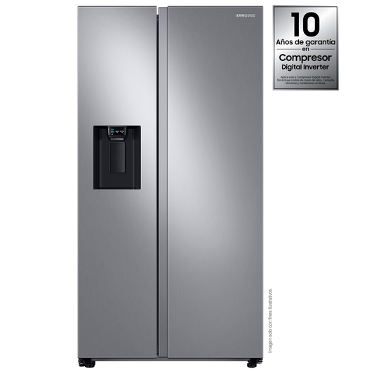 Refrigeradora 22pc RS22T5200S9/AP SIDE BY SIDE, Samsung, silver  all around cooling inverter dispensador de agua