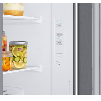 Refrigeradora 28 pc Side by Side  RS28T5B00S9/AP Samsung, silver  all around cool