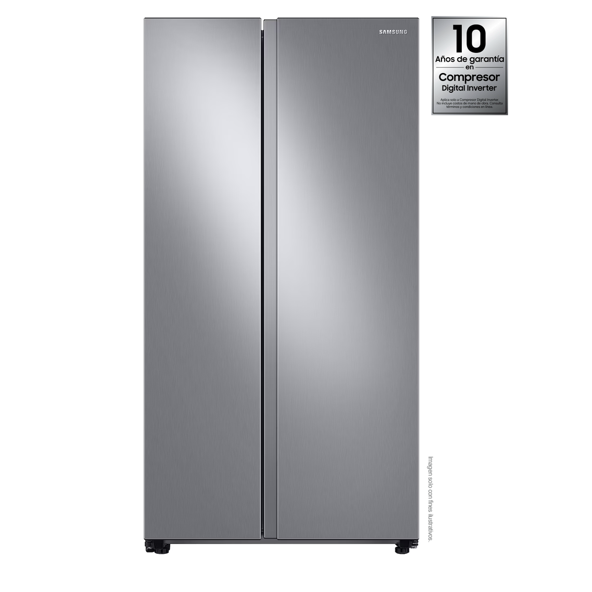 Refrigeradora 28 pc Side by Side  RS28T5B00S9/AP Samsung, silver  all around cool