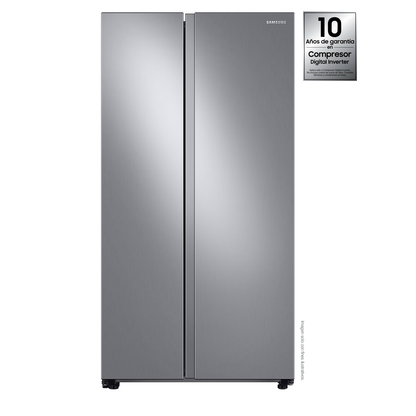 Refrigeradora 28 pc Side by Side  RS28T5B00S9/AP Samsung, silver  all around cool