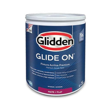 Glidden Pintura Base Glide-On Acrilica Mate Pastel Galon