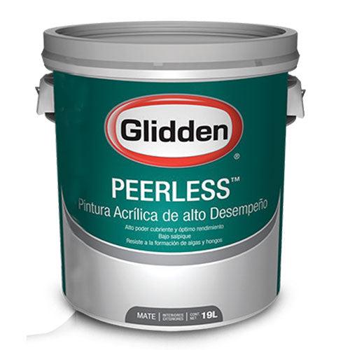 Glidden Pintura Base Peerless Acrilica Mate Blanco 5 Galones