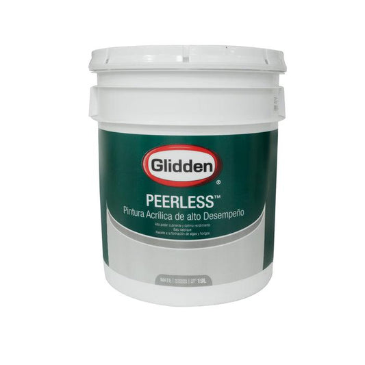 GLIDDEN PINTURA BASE PEERLESS ACRILICA MATE PASTEL 5 GALONES