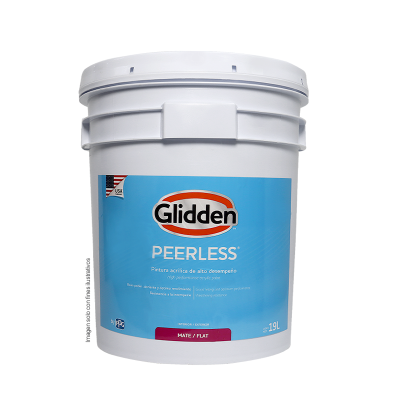 Pintura acrílica Peerless Base mate U-Accent tanque de 5 galones Glidden