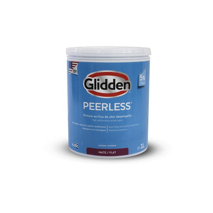 Glidden Pintura Base Peerless Acrilica Mate Accent 1/4 Galon