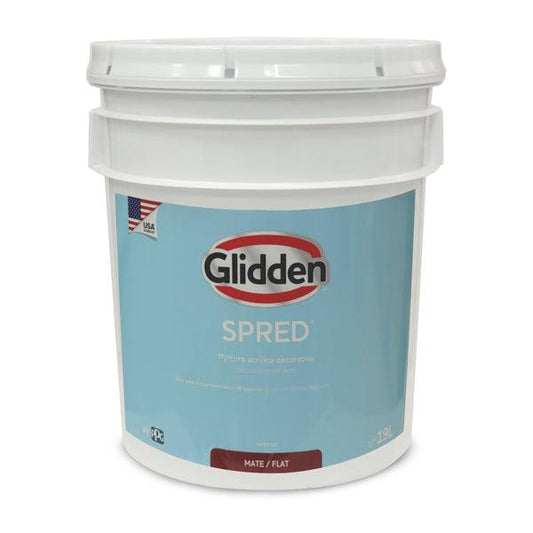GLIDDEN PINTURA LINEA SPRED ACRILICA BLANCO 5 GALONES