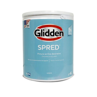 Glidden Pintura Linea Spred Acrilica Blanco Galon