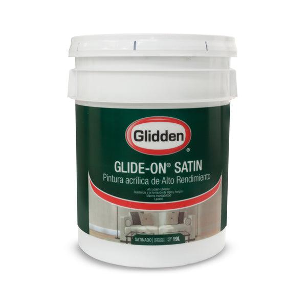 Glidden Pintura Base Glide-On Satin Blanco 5 Galones