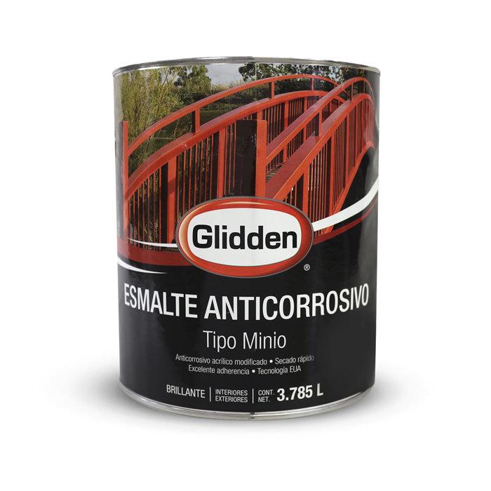 Glidden Pintura Anticorrosiva Esmalte Minio Blanco Galon