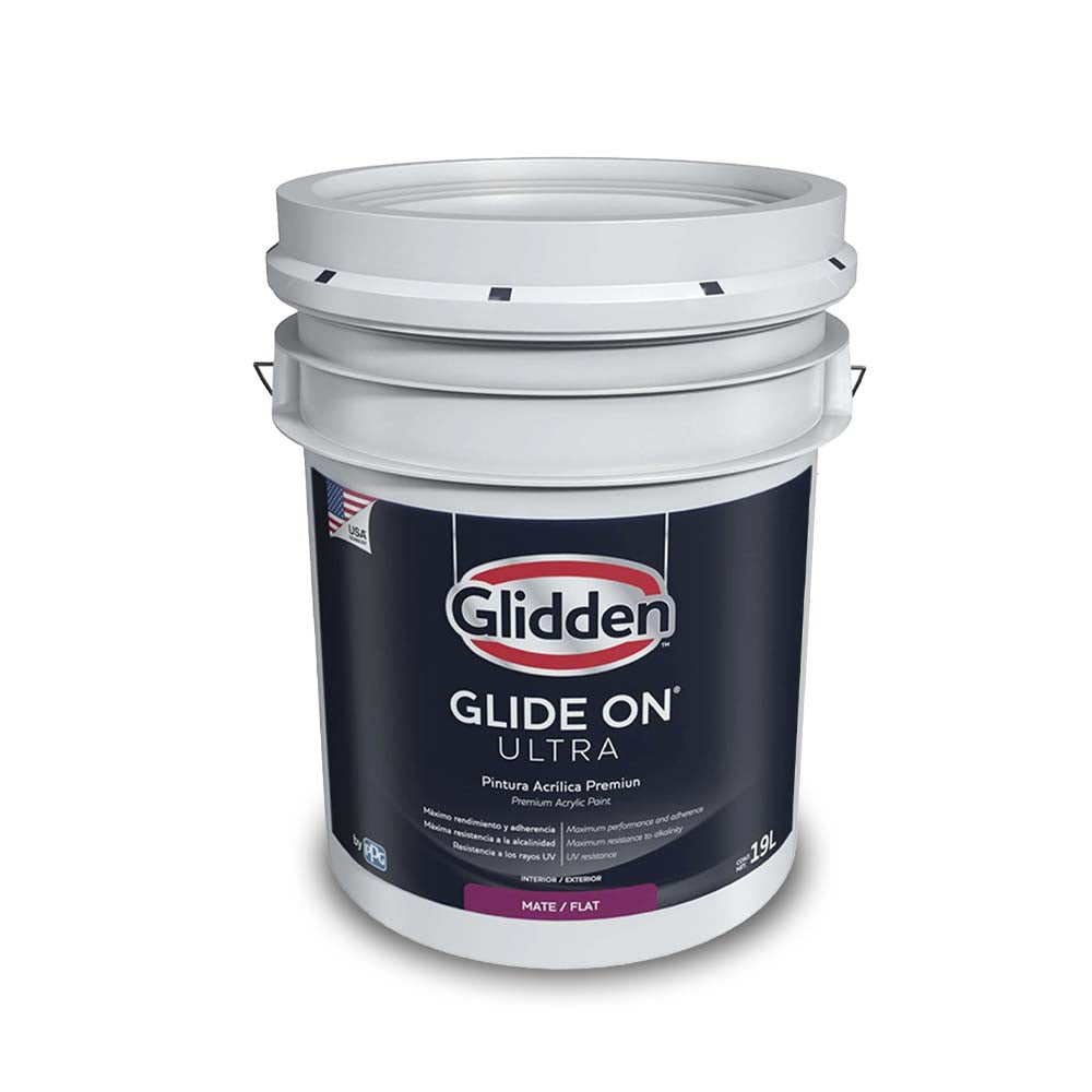 GLIDDEN PINTURA BASE GLIDE-ON ULTRA MATE PASTEL 5 GALONES