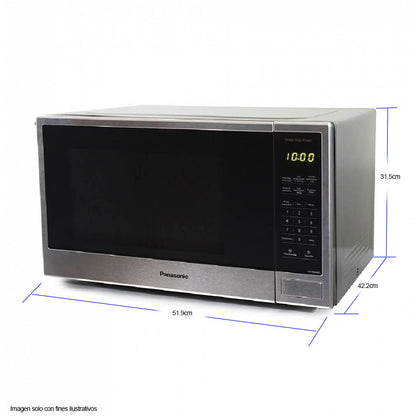 Microondas convencional 1.3pc NN-SB646SRUH Panasonic 1100W 7 opciones automáticas