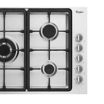 Estufa Empotrable a Gas, 36”, WP3550S, Whirlpool, Acero inoxidable