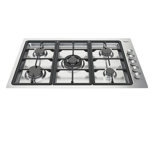 Estufa Empotrable a Gas, 36”, WP3550S, Whirlpool, Acero inoxidable