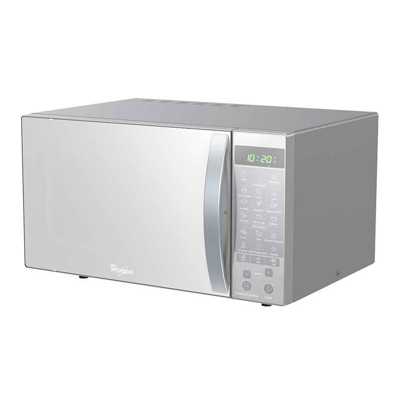 WHIRLPOOL MICROONDAS CONVENCIONAL 1.1 PC  WM1211D GRIS 900 WATTS CONTROL ELECTRONIC