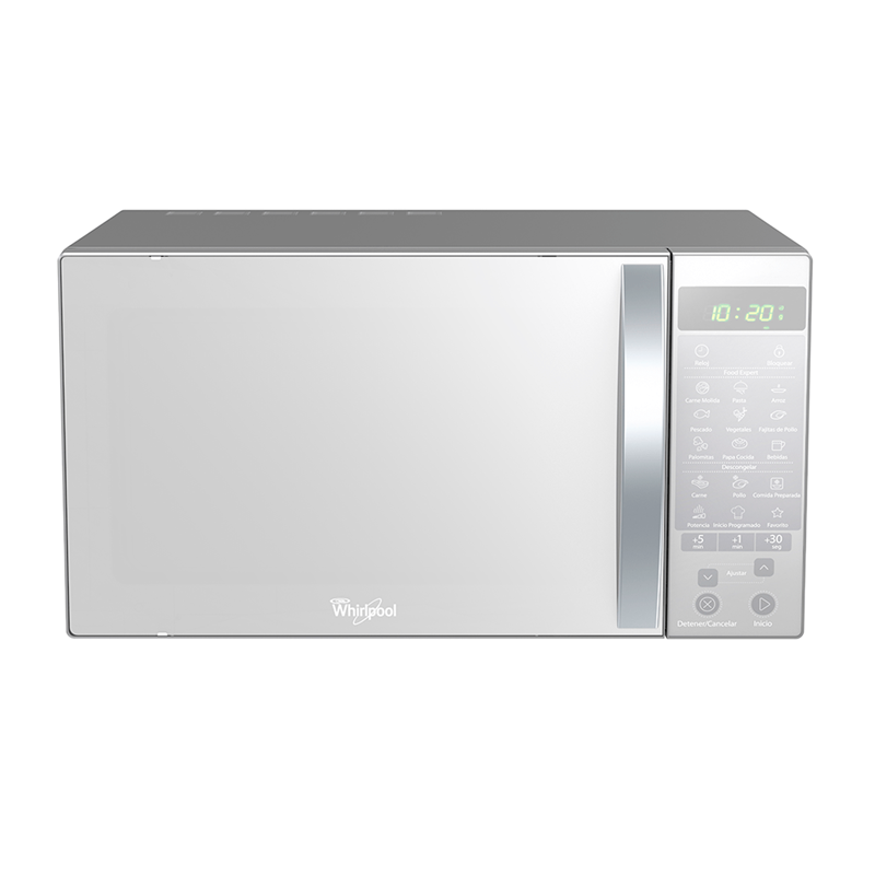 WHIRLPOOL MICROONDAS CONVENCIONAL 1.1 PC  WM1211D GRIS 900 WATTS CONTROL ELECTRONIC