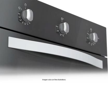 Horno a gas de 24" empotrable WOA105F Whirlpool color negro