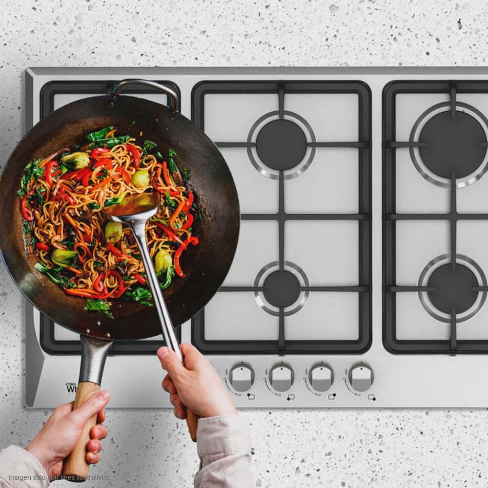 Estufa a gas 30" WP3040S Whirlpool de acero inoxidable