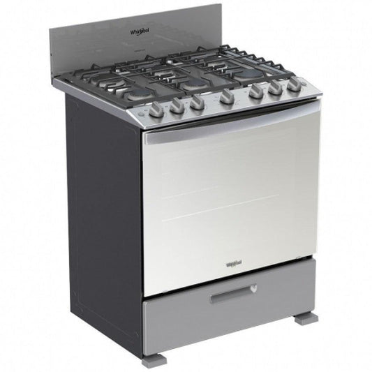 Estufa de 30" a Gas LWFR3400D WHIRLPOOL acero inoxidable