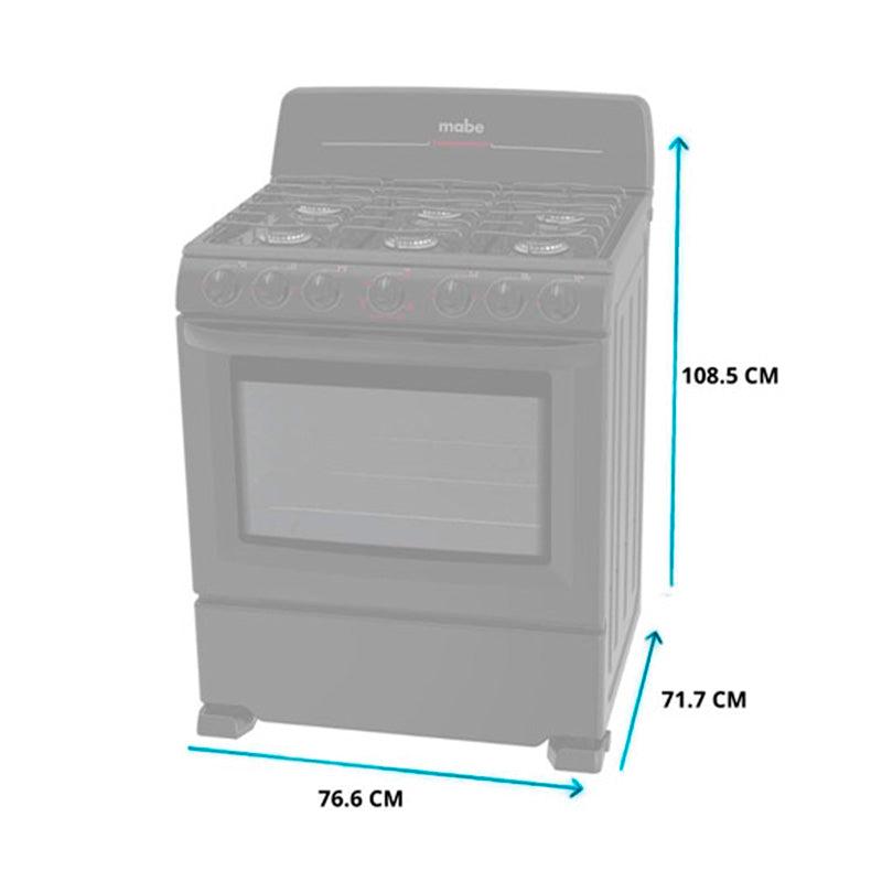 Estufa a gas de Piso de 30 pulgadas Mabe - EM7620BAPN1