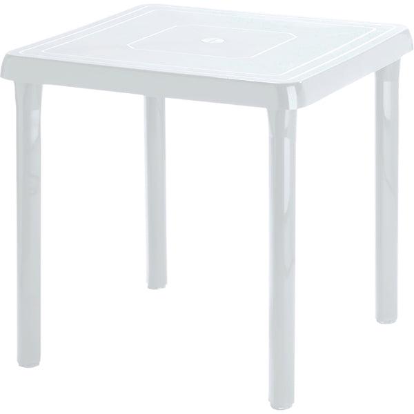 MESA PLÁSTICA CARIBE 4550-XP MEDIDA 72L X 72W X 72H CM BLANCA