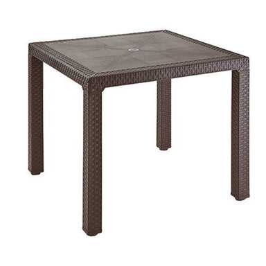 MESA PLÁSTICA ETERNA 7804-XP MEDIDA 80.5L X 80.5W X 72.5H CM WENGUE