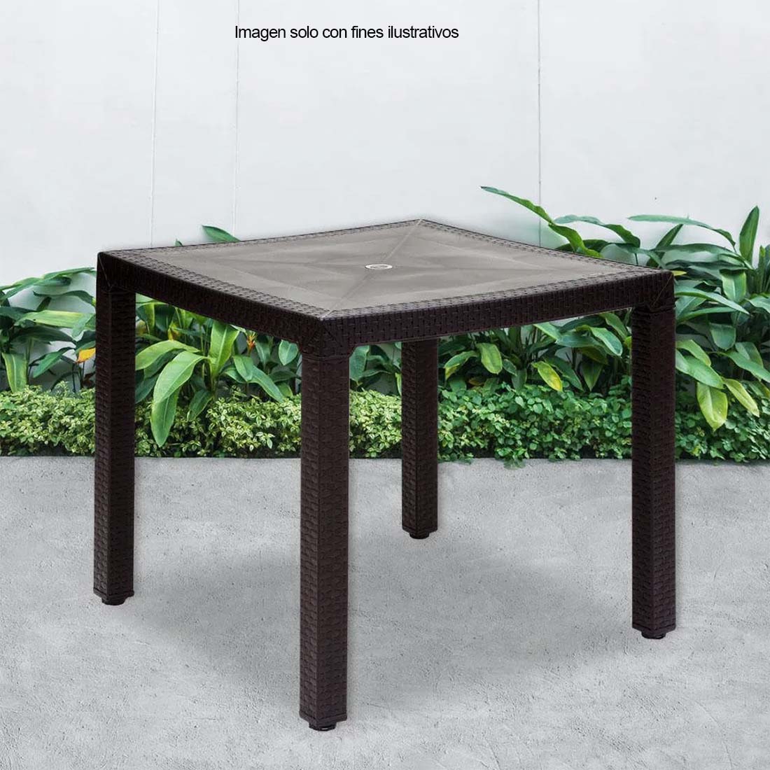 Mesa plástica 7804-XP color wengue