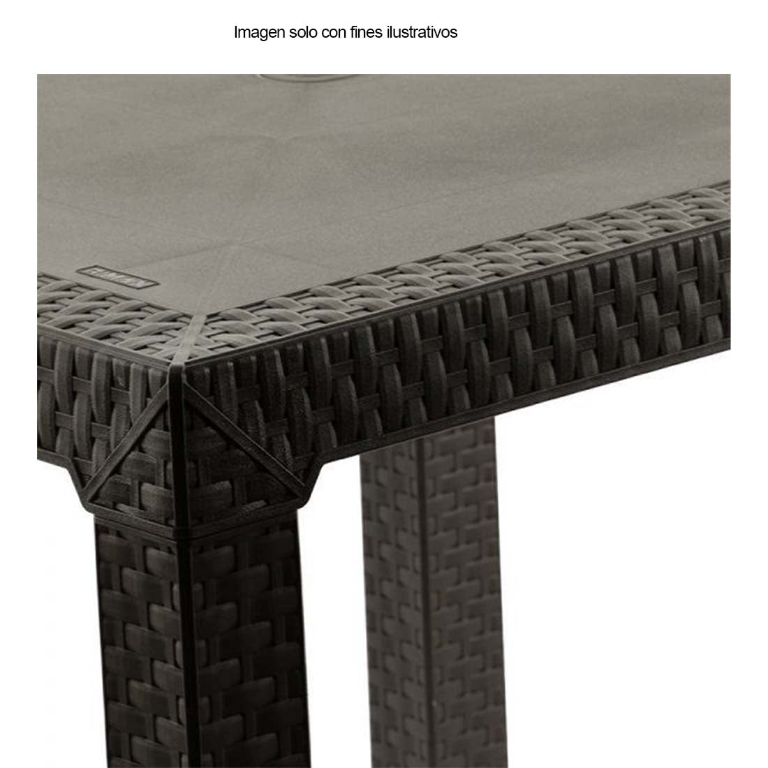 Mesa plástica 7804-XP color wengue