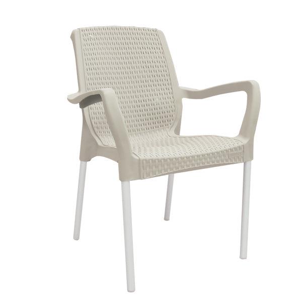 SILLA PLASTICA SHIA 9404-XP COLOR TAUPE