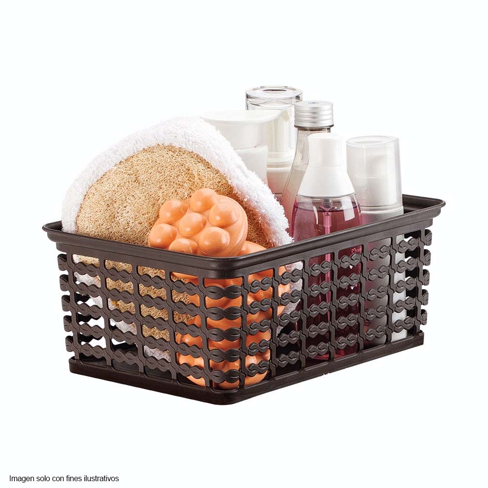 Canasta decorativa 9412-XP Rimax color wengue