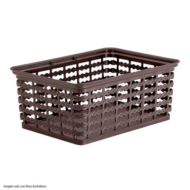 Canasta decorativa 9412-XP Rimax color wengue