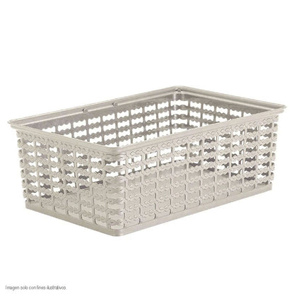 Canasta decorativa 9418-XP Rimax color taupe