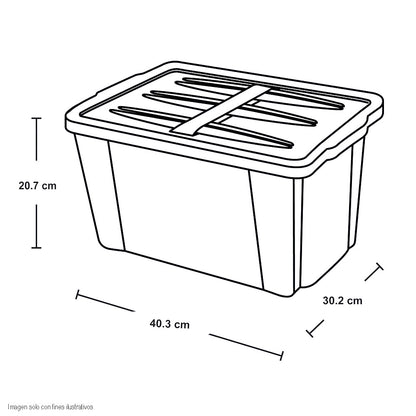 Caja de 18 litros 9735 RIMAX color natural