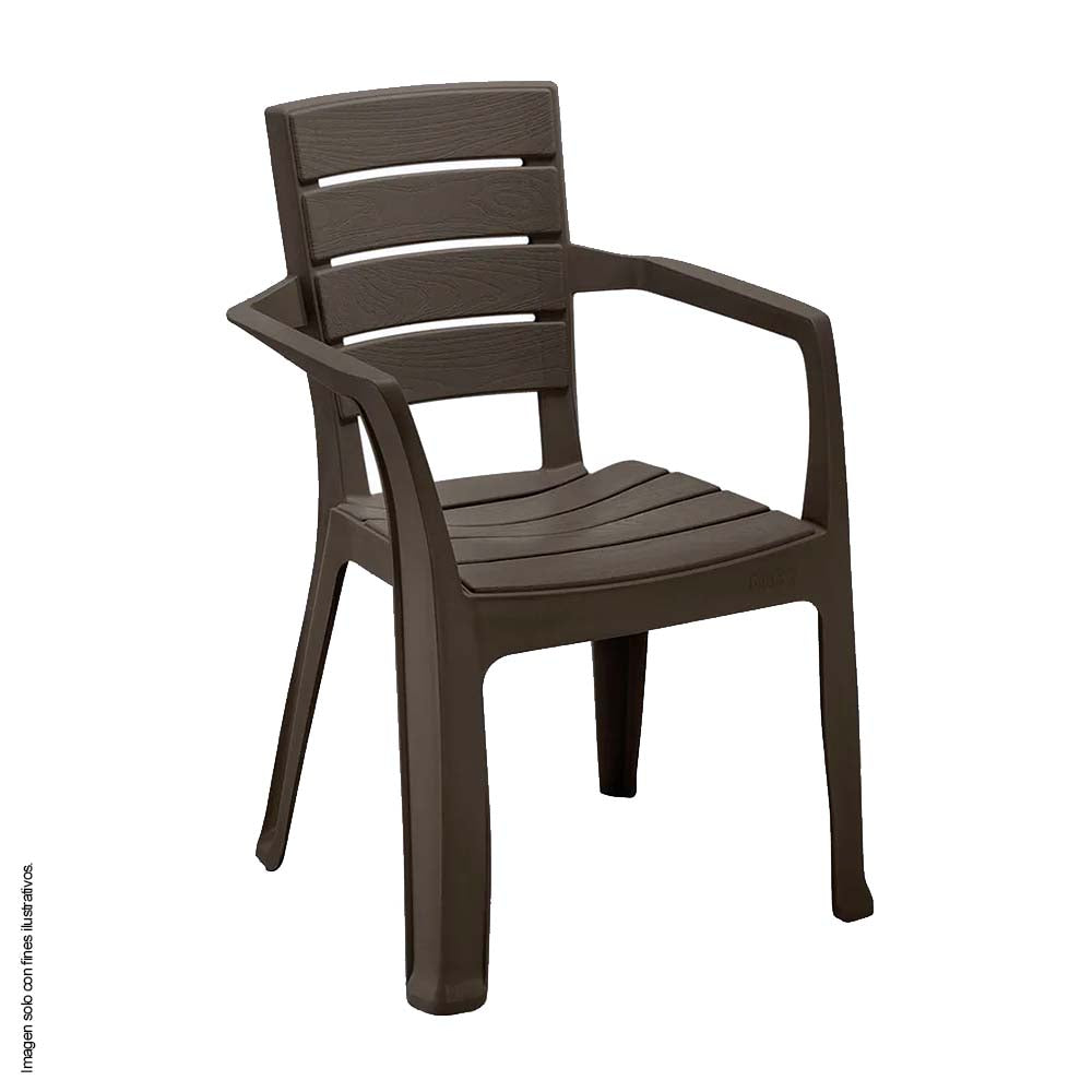 Silla Barú con brazos 11937-XP  color wengue