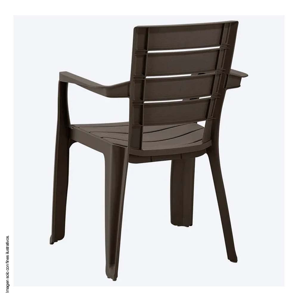 Silla Barú con brazos 11937-XP  color wengue