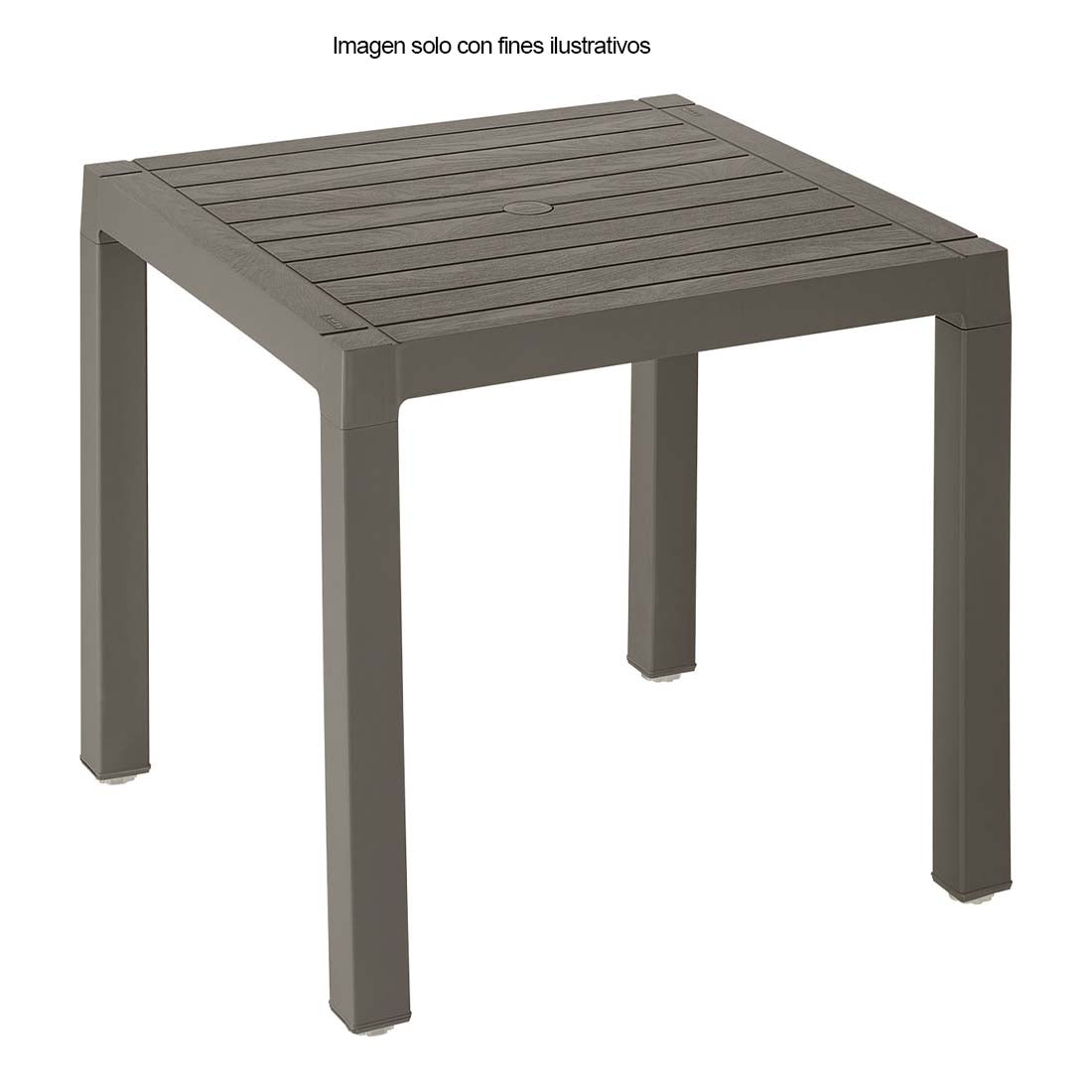 Mesa plástica Baru 11938-XP color wengue