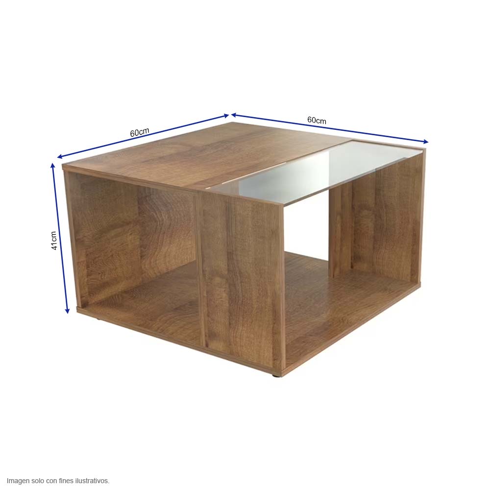 Mesa de centro MCS8206 estructura MDF color amaretto