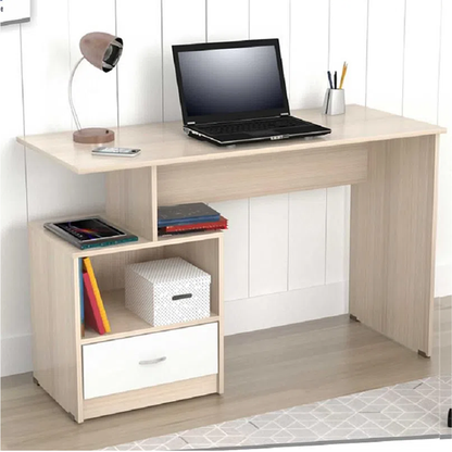 Escritorio ES4603, color amaretto blanco