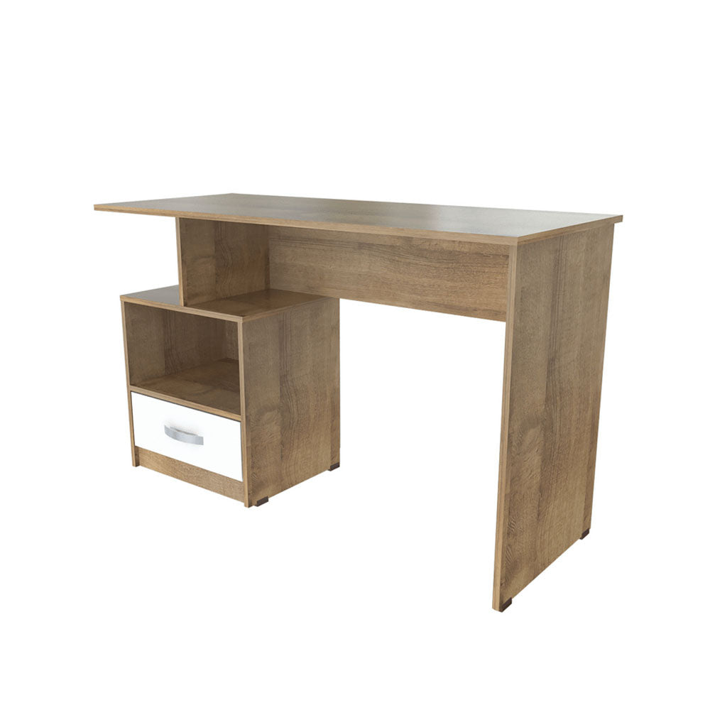 Escritorio ES4603, color amaretto blanco